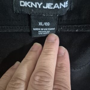 DKNY Black Straight Leg Jeans